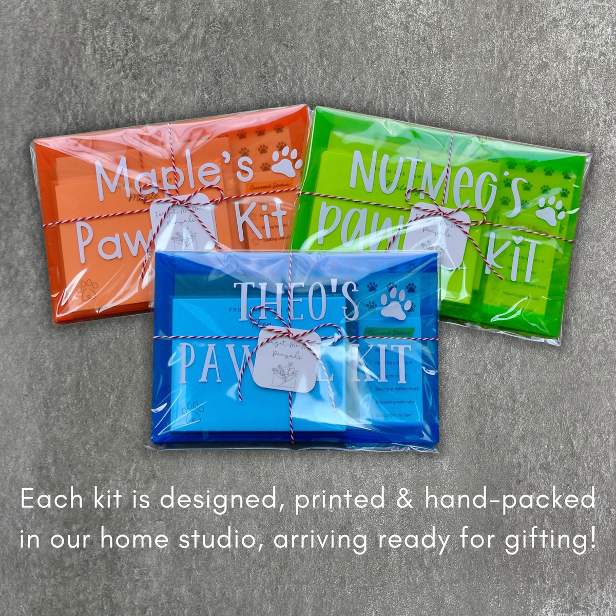 A2 envelope options for personalized pet note cards