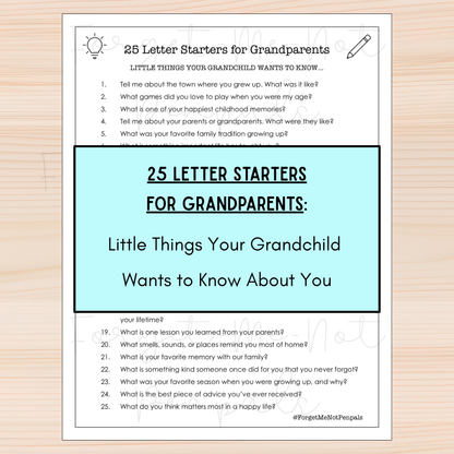 Grandparent Penpal Kit