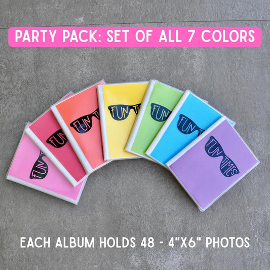 Fun Times Photo Album Party Pack | Set of 7 Colors