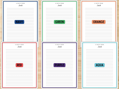 Personalized Stationery Refill for Boys