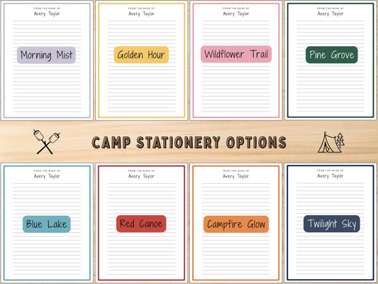 Personalized Camp Stationery for Kids