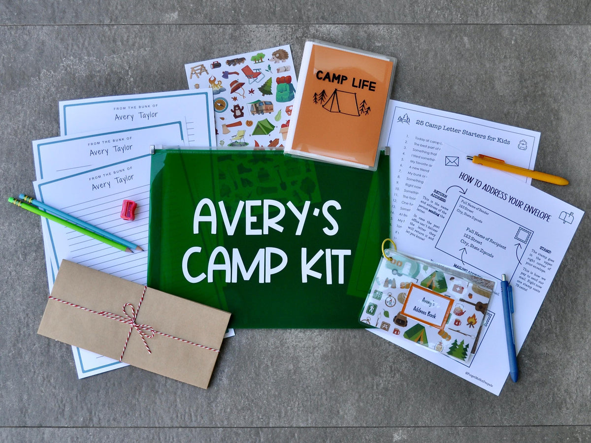Personalized Camp Stationery for Kids