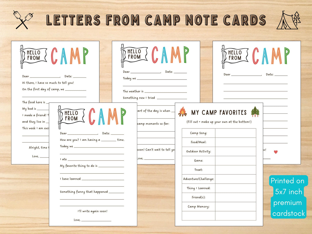 Letters from Camp Note Cards