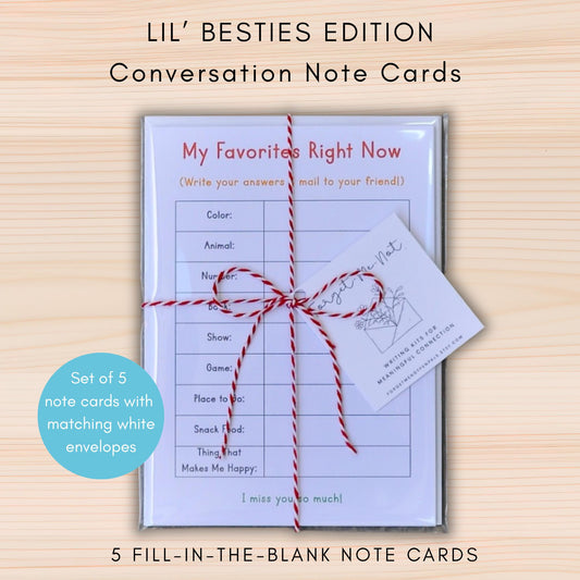 Lil' Besties Conversation Note Cards