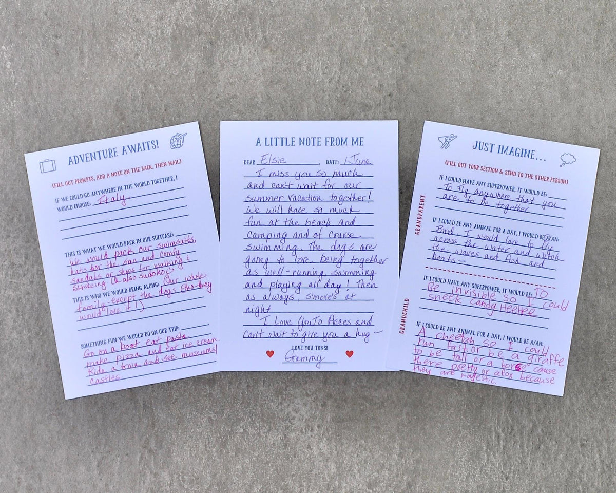 Grandparent Conversation Note Cards