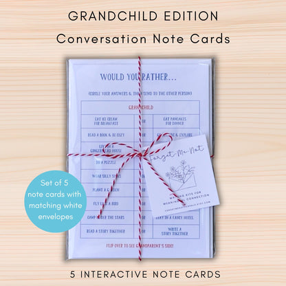Grandchild Conversation Note Cards
