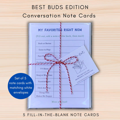 Best Buds Conversation Note Cards
