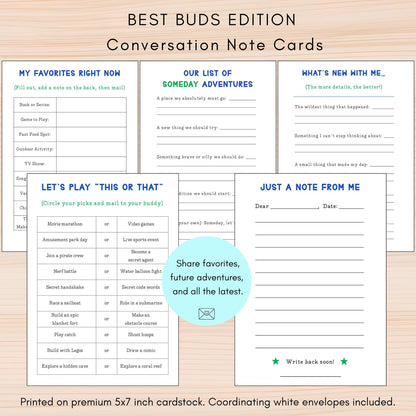 Best Buds Conversation Note Cards