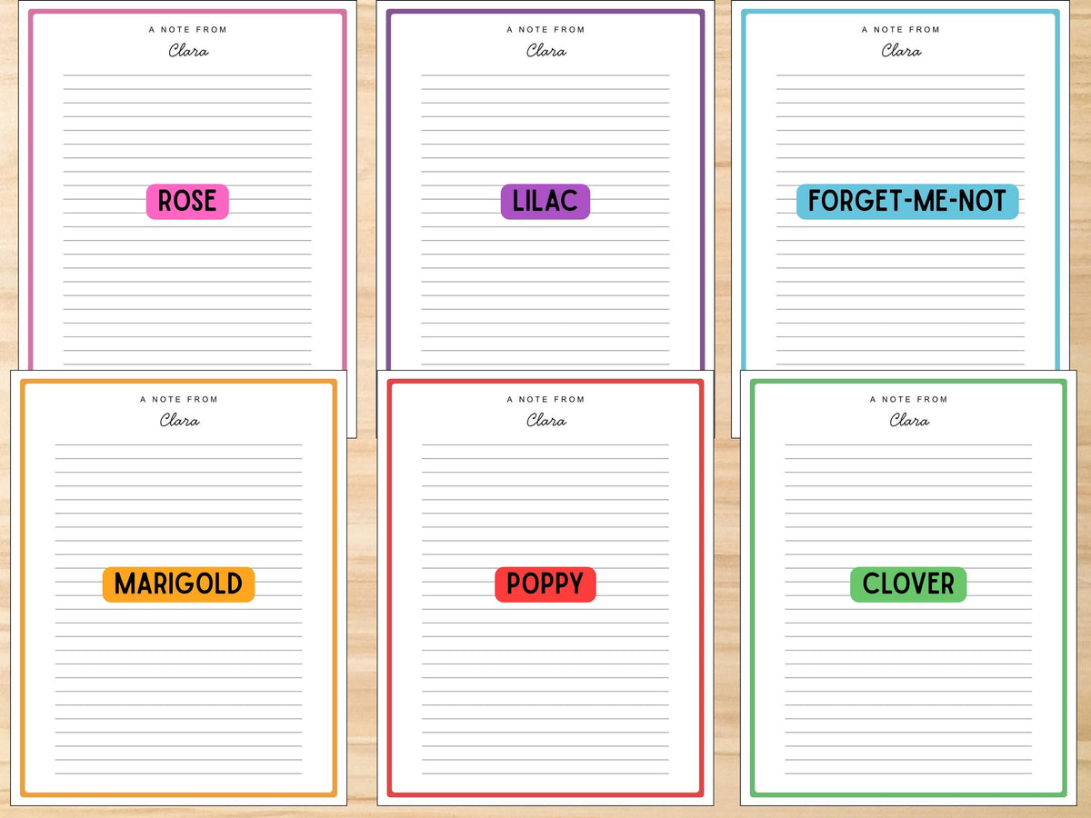 Personalized Stationery Refill for Girls