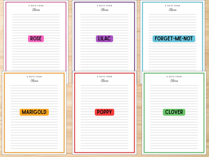 Personalized Stationery Refill for Girls
