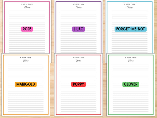 Personalized Stationery Refill for Girls