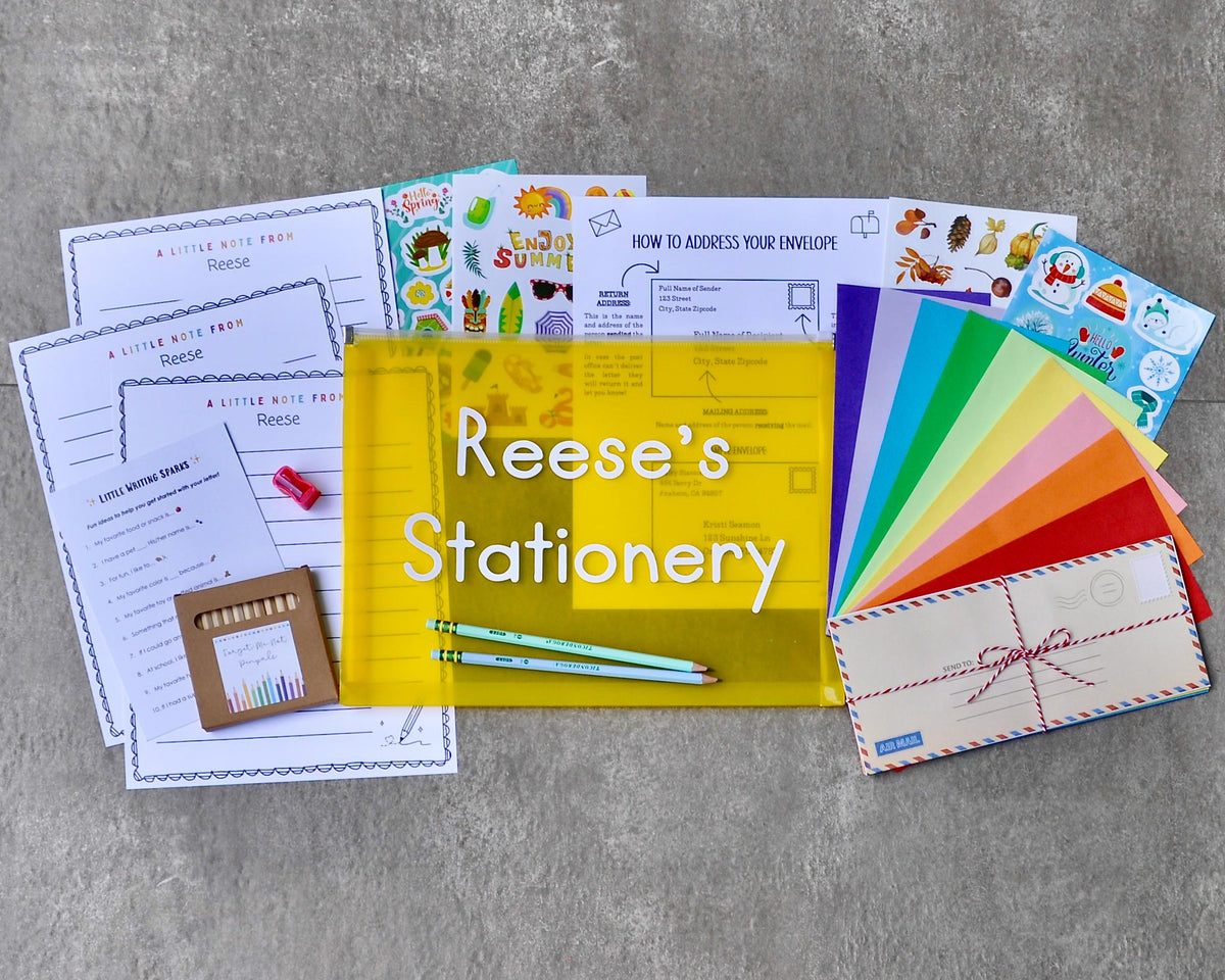 Little Writers Personalized Stationery Kit