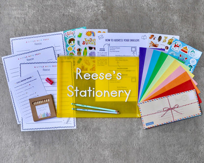 Little Writers Personalized Stationery Kit