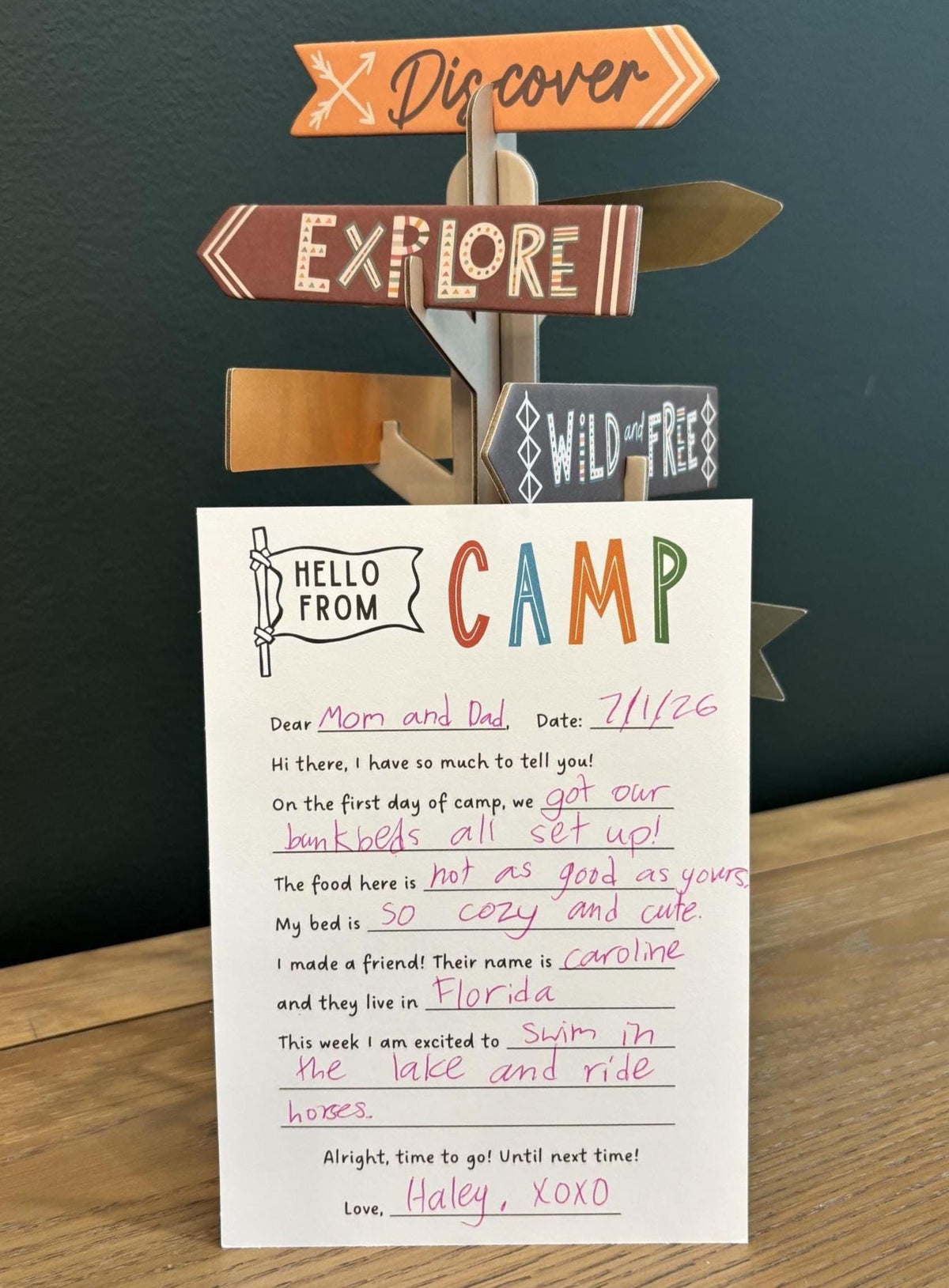 Letters from Camp Note Cards